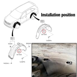 10Pcs Wheel Arch Liner Splashguard Clip Fender Liner MudGuard Nut For Kia Borrego Cadenza Forte K5 Optima Sorento Soul Sportage