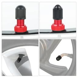 AV FV Threaded Caps for Schrader Presta Nozzles of Auto Cars Bicycle Motorcycles Scooters Valves Plastic Lid Optional Seal Ring