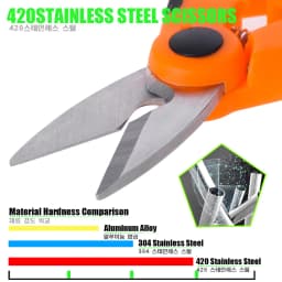 New 420 Stainless Steel Fishing Scissor Accessories Electrician Portable Scissors Plier Cut PE Braid Line Lure Fishing Tools