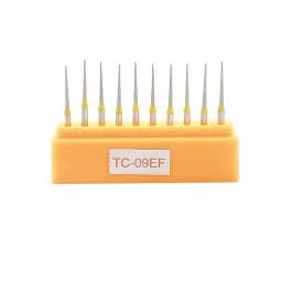 10pcs/Set Dental Diamond Burs FG Dia-burs Drill for High Speed Handpiece Dia 1.6mm Polishing Tools TC-09EF