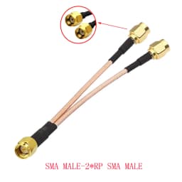 SMA to 2X SMA Male Female Y Type Splitter Combiner Jumper Cable Pigtail RG316 Cable