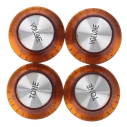 Guitar 2 Tone 2 Volume Guitar Reflector Knobs Top Hat Bell Volume Tone Knob  for EPI LP SG Electric Guitar Accessories