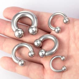 1pc Surgical Steel Ear Gauge Circular Barbells Ear Piercing Weights Stretcher Expander Big Size CBR PA Septum Piercing Jewelry