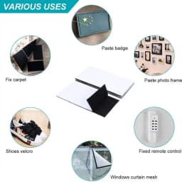 1M/Pair Hook and Loop Fastener Tape Self Adhesive Double-Side Reclosable Hook Loop Strips Tape for Home Accessories 16-100mm