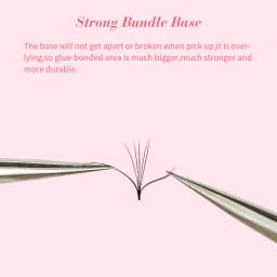 Mixed Loose Fan Lashes Pointy Base Premade Volume False Eye Silk Lashes Fans Thin Slim Base Pre Made Volume Eyelashes Extensions