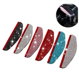 2Pcs Car Rear View Mirror Sticker Rain Eyebrow PVC Rear View Mirror Rain Visor Universal Rain Shield Shade Cover Protector
