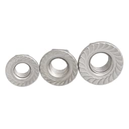 M4 M5 M6 M8 M10 M12 304 Stainless Steel Reverse Thread Hex Hexagon Flange Nut Left Hand Nuts Serrated Spinlock Insert Lock Nut