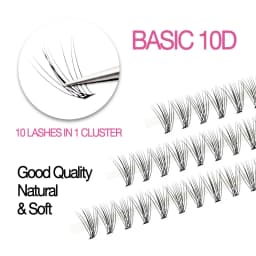 Big Capacity 60 Bundles Basic 10D Eyelash Extensions Mink Eyelashes Individual Lashes Natural Style Silk Makeup For Woman Cilias