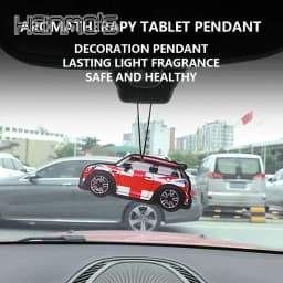 Car Model Aromatherapy Pendant For MINI Cooper F55 F56 R55 R56 F60 Interior Decorate Sticker Car Model Rear View Mirror Pendant