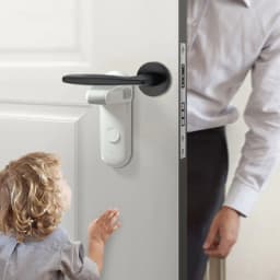 Child Safety Door Handle Lock Pet Room Door Handle Lock Protection Baby Door Handle Lock Easy to Install and Use