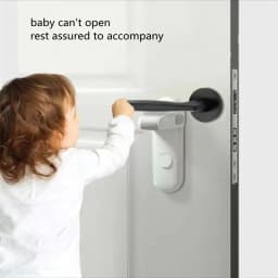 Child Safety Door Handle Lock Pet Room Door Handle Lock Protection Baby Door Handle Lock Easy to Install and Use