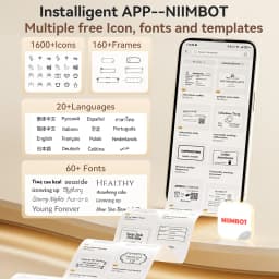 3 Rolls NIIMBOT B21 B3S B1 B31 Thermal Label Clothing Price Food Self-adhesive Tag Waterproof Smart Office Pocket Printer Label