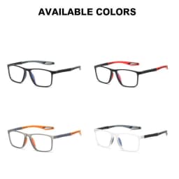 GSBJXZ Big Frame Blue Light Blocking Square Myopia Glasses Woman Sport TR90 Student Glasses With Prescription 0 -0.5 -0.75 To -6