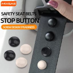 MIXSAS Car Safety Seatbelt Stopper Buckle Vehicle Seat Belt Spacing Limit Stopper Clips Anti-slip Buttons Clip Retainer Car Tool