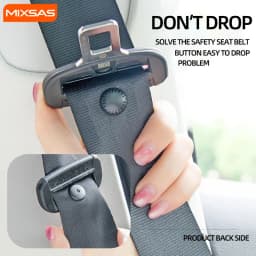 MIXSAS Car Safety Seatbelt Stopper Buckle Vehicle Seat Belt Spacing Limit Stopper Clips Anti-slip Buttons Clip Retainer Car Tool