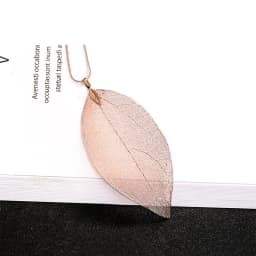 Silver Color Simple Punk Leaves p\Pendant Long Style Necklace For Women Girl Trendy Fashion Exquisite Jewelry Accessories Gifts