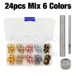 20sets/lot 14mm-18mm Magnetic Button Bags Magnet Snaps Buckle Wallet With Tool Set Box For Sewing Purse Handbag Craft Clasps