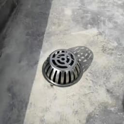 Balcony Roof Floor Drain Stainless Steel Round Large Displacement Anti-blocking Filter Screen Cover Outdoor Floor Drain