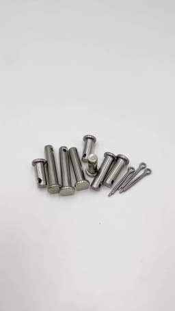 M3 M4 M5 M6 M8 M10 304Stainless Steel 304 Shaft Flat Head Pins with Hole Positioning Cylindrical Clevis Bolt328