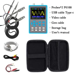 ZEEWEII DSO2512G 2.8 Inch Handheld Digital Oscilloscope 120M Bandwidth Dual Channel Oscilloscope Signal generator XYmode