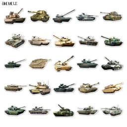 10/30/50pcs Cute Tank Graffiti Stickers Military DIY Children Car Laptop Suitcase Skateboard Guitar Cartoon Sticker Kid Gift Toy