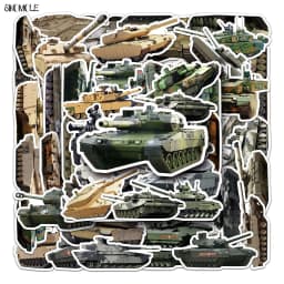 10/30/50pcs Cute Tank Graffiti Stickers Military DIY Children Car Laptop Suitcase Skateboard Guitar Cartoon Sticker Kid Gift Toy