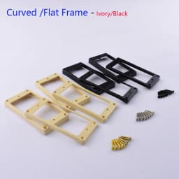 1 Set Curved / Flat Humbucker Pickup Mounting Frames / Rings - Made in Korea