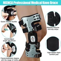 NEENCA Unloader ROM Knee Brace Hinged Stabilizer Adjustable Recovery Support for ACL MCL PCL Injury Meniscus Tear Arthritis