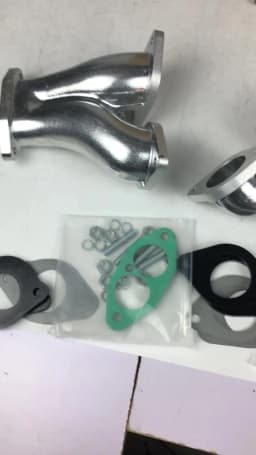 SherryBerg Intake Manifolds Set for VW Bug Aspirazione per 2x Weber 40 44 IDF Dellorto Drla Carburatore FOR VW Typ1 Motore T1