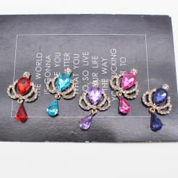 10 New 23 * 38mm Alloy Rhinestone Acrylic Brooch Fashion Gorgeous Party Holiday Wine Glass Creative Pendant