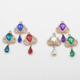 10 New 23 * 38mm Alloy Rhinestone Acrylic Brooch Fashion Gorgeous Party Holiday Wine Glass Creative Pendant