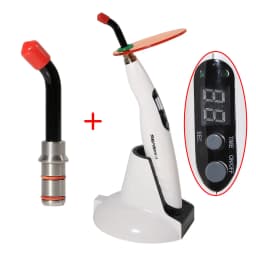 Dental 5W Wireless Cordless LED Curing Light Lamp 1400mw Cure + tips Rod T4 Adjustable Working Time Accelerate Solidification