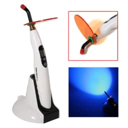 Dental 5W Wireless Cordless LED Curing Light Lamp 1400mw Cure + tips Rod T4 Adjustable Working Time Accelerate Solidification