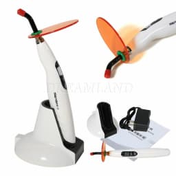 Dental 5W Wireless Cordless LED Curing Light Lamp 1400mw Cure + tips Rod T4 Adjustable Working Time Accelerate Solidification