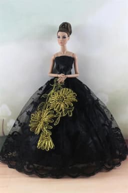 Handmade BABI Doll Clothes Dress Gown for 11.5 inch doll&body 1/6 #02