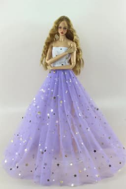 Handmade BABI Doll Clothes Dress Gown for 11.5 inch doll&body 1/6 #02