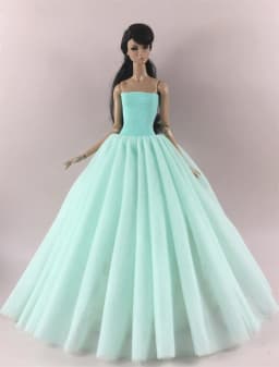 Handmade BABI Doll Clothes Dress Gown for 11.5 inch doll&body 1/6 #02