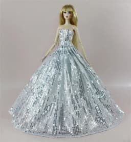 Handmade BABI Doll Clothes Dress Gown for 11.5 inch doll&body 1/6 #02