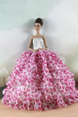 Handmade BABI Doll Clothes Dress Gown for 11.5 inch doll&body 1/6 #02