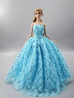 Handmade BABI Doll Clothes Dress Gown for 11.5 inch doll&body 1/6 #02