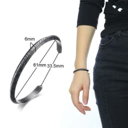 Vnox Retro Vintage Rustic Mens Cuff Bracelet, Waterproof Stainless Steel Metal Rock Punk Viking Bangle Jewelry,Father's Day Gift