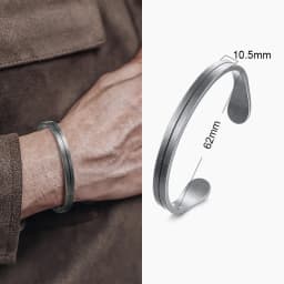 Vnox Retro Vintage Rustic Mens Cuff Bracelet, Waterproof Stainless Steel Metal Rock Punk Viking Bangle Jewelry,Father's Day Gift