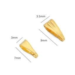 100/200pcs 7/9mm Pendant Clips Pinch Bail Clasp Connectors Necklace Hooks For Jewelry Making Finding Parts Accessories Supplies