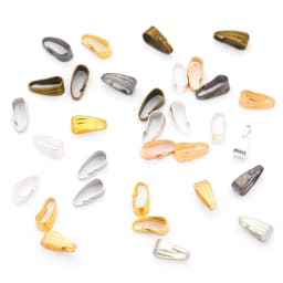 100/200pcs 7/9mm Pendant Clips Pinch Bail Clasp Connectors Necklace Hooks For Jewelry Making Finding Parts Accessories Supplies