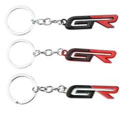 GR Sport Car Keychain Gazoo Racing Key Ring Chain For Toyota Corolla Supra 86 Yaris Prius Camry Tacoma Venza Tundra Rav4 Auris