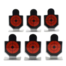 VULPO 6Pcs /Lot Tactical Shooting Target Set Durable Hunting Airsoft Practice Target Metal Target
