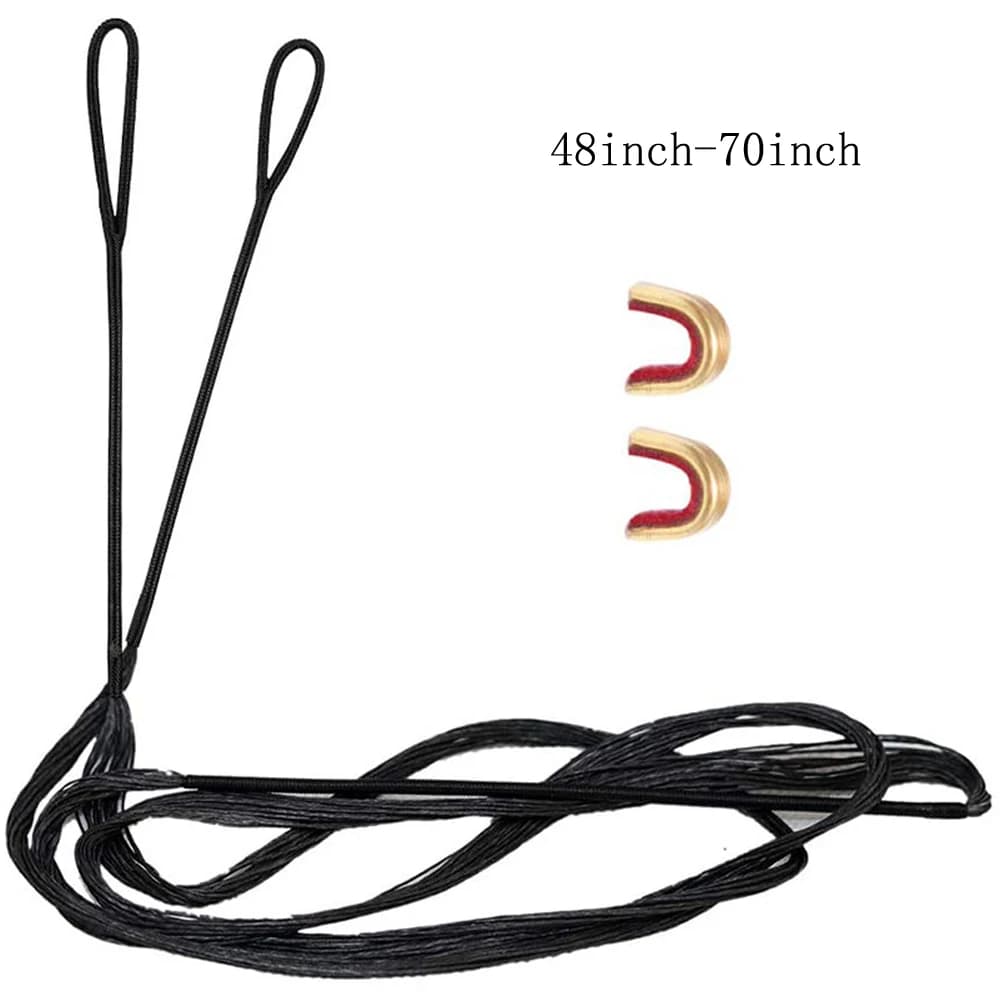 Recurve Bow String 48-70 Inch Bow Accessories for Traditional Bow Recurve Bow Replacement Tire Line 12 Strands Bowstring