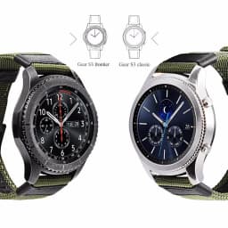 strap For Samsung Galaxy watch 3 46mm band gear s3 Frontier Classic nylon 22mm 20mm WatchWoven Nylon Band for 20mm 22mm Wrist