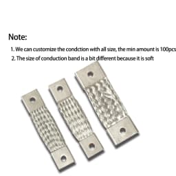 Flexible Bus Bar Tin Plated Copper Braided Strap Busbar M4 M6 M8 M10 Connector Battery Band 35mm2 50mm2 75mm2 For 140A 200A 400A
