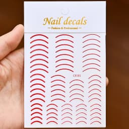 3D French Nail Stickers 1pcs French Romance Fashion Nail Accessories Metal Line Nail Stickers Nail Art Stickers Nail Stickers
